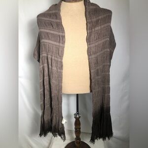 Womens Brown Fossil Scarf.